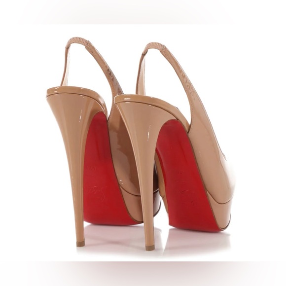 Red bottoms size 42 beige - Picture 1 of 5